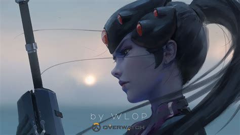 1920x1080 Widowmaker Overwatch By Wlop Laptop Full Hd 1080p Hd 4k