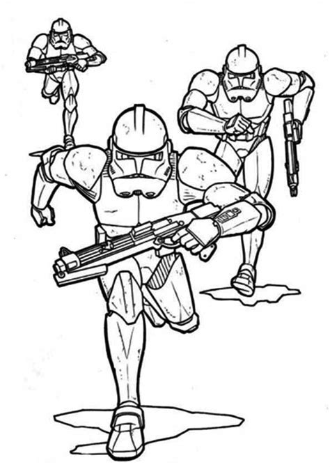 Clone Tropper Star Wars Coloring Pages Republic Soldiers Superior To