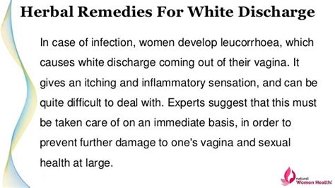 Herbal Remedies For White Discharge To Get Rid Of Leucorrhoea Naturally