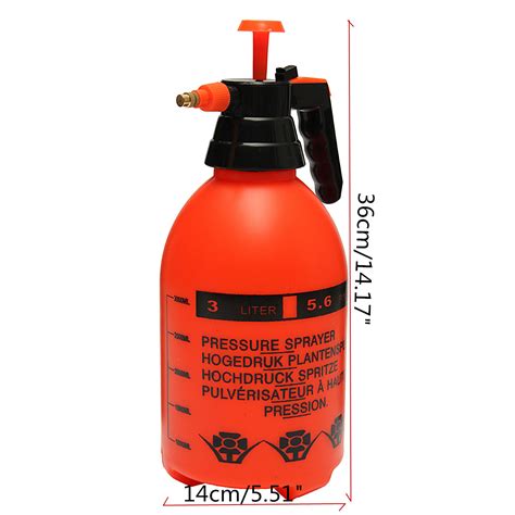 Portable 3l Chemical Sprayer Pressure Garden Spray Bottle Handheld