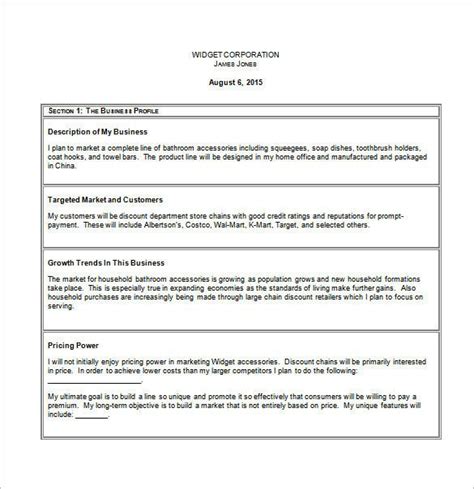 Pin On Simple Business Plan Template For Entrepreneurs