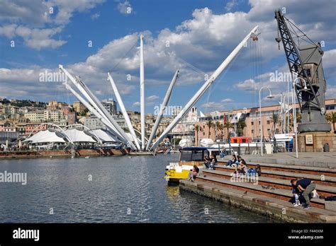 Bigo By Renzo Piano In Porto Antico The Old Port Genoa Liguria Region