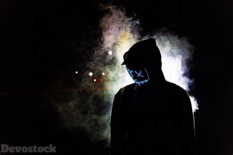 Devostock Lights Man Shadow Mask Smoke 4kjpeg Devostock Download