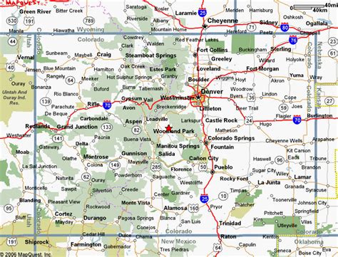 Map Of Colorado With Cities Arizona Map