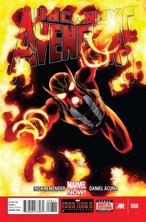 Uncanny Avengers 8 Vg Marvel Low Grade Comic Rick Remender Sunfire