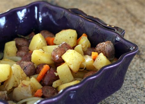 Italian sausage and peppers skillet with rice averie cooks. Roasted Potato and Sausage Dinner Recipe