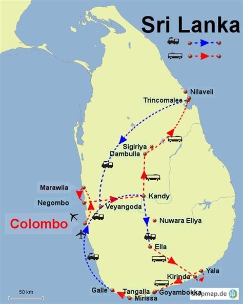 Sri Lankareiseroute4 Wochen Sri Lanka Reise Tipps Sri Lanka Reisen
