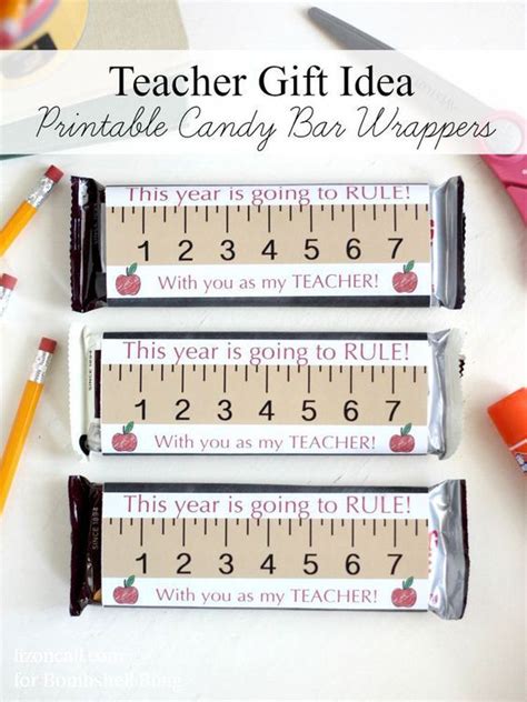 Free Printable Teacher Appreciation Candy Bar Wrappers