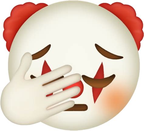 Clown Emoji Emojisticker Reaction Sticker By Anishxh