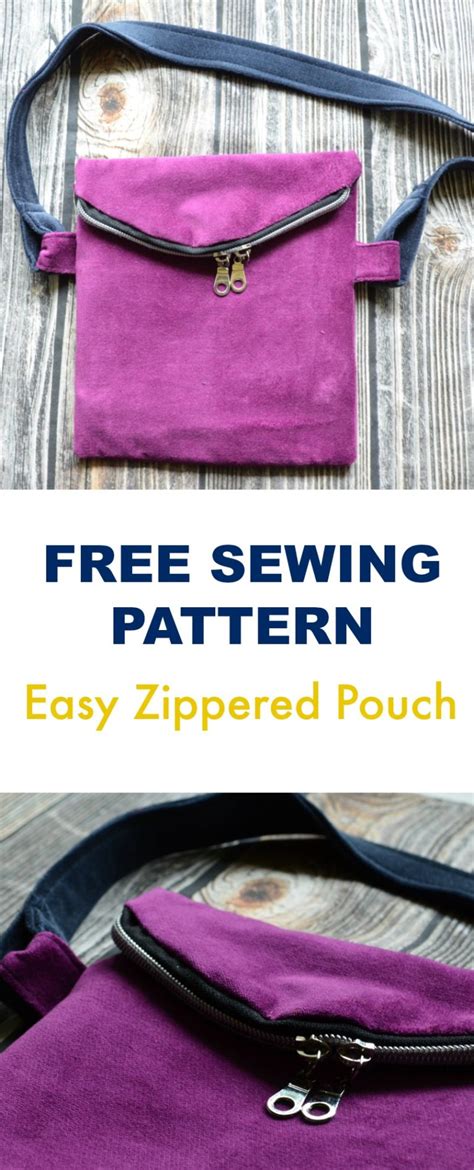 Free Sewing Pattern Easy Zippered Pouch On The Cutting Floor