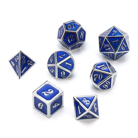 7pcs Metal Polyhedral Dice Dnd Rpg Mtg Role Playing And Tabletop Games