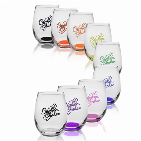 Personalized 9 Oz Libbey Stemless Wine Glasses 207 Discountmugs Stemless Wine Glasses