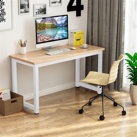 Feature Modern Simple Desk Computer Table Office Desks With Metal