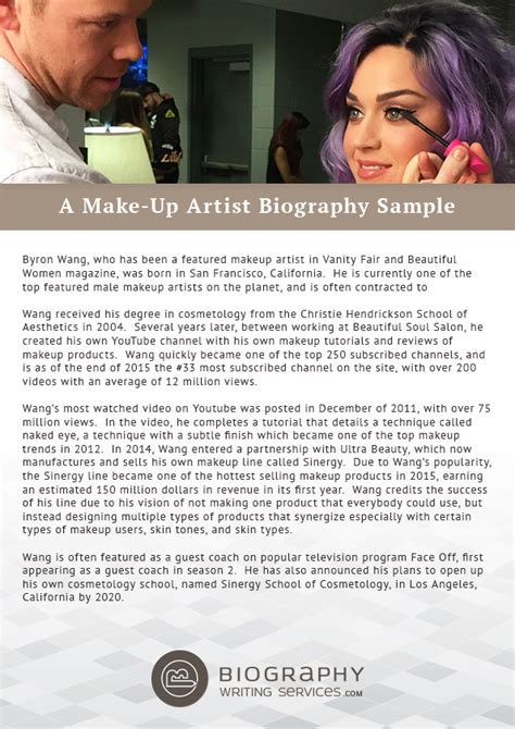 How To Write An Artist Bio Examples In Creative Writing A Bio Is