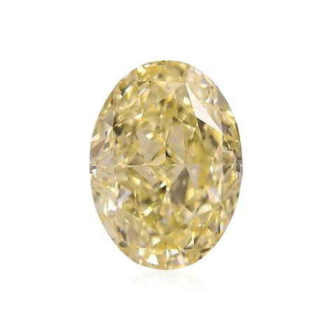 072 Carat Fancy Yellow Diamond Oval Shape If Clarity Gia Sku 432604