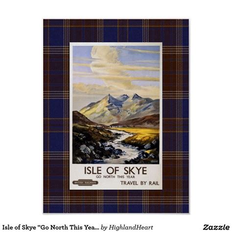 Isle Of Skye Go North This Year Vintage Poster Vintage Scotland