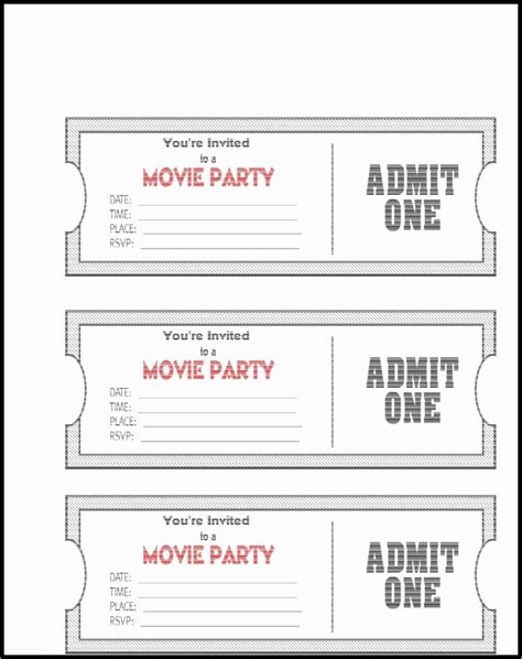 Free Printable Ticket Template Of Admit E Ticket Template Example