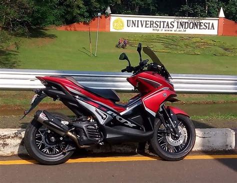 Modifikasi Yamaha Aerox 155 Supermoto, Maxi Skutik Adventure Nih