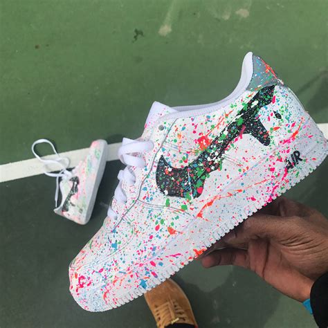 From street fashion to high art, shop the perfect custom air force 1s, with designs and artists from around the world. Laser Tag Nike Air Force 1 Paint splatter VAB custom ds2 ...