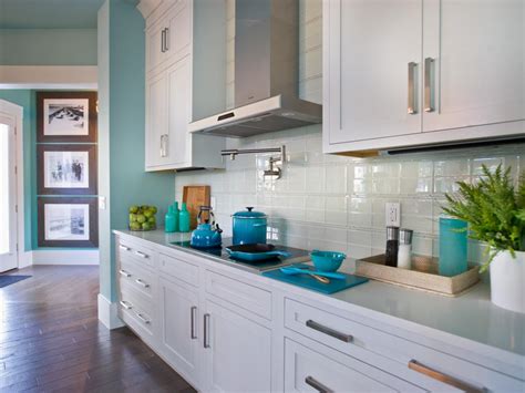Glass is easy to apply and does not require the need for the hiring of a remodeling service to boost the appearance of a room in the home. Glass Tile Backsplash Ideas: Pictures & Tips From HGTV | HGTV