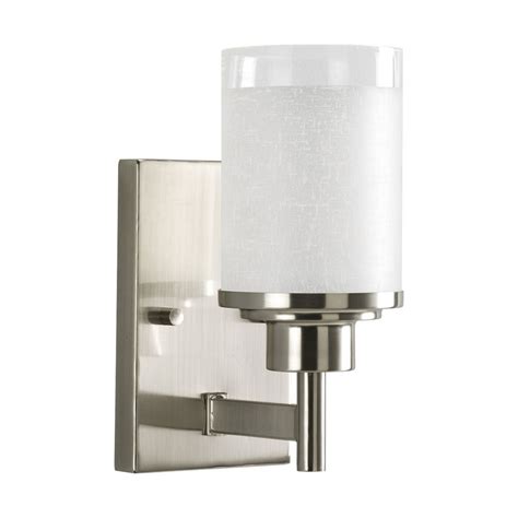 Product title progress lighting p300123 kene 4 light 31 wide bath. Progress Modern Sconce Wall Light with White Glass | P2959 ...