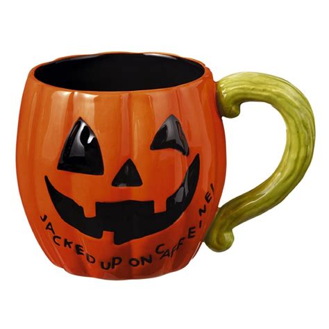 'tis the season for the pumpkin coffee mugs. Grassland Road Halloween Coffee Mug - CoffeeMugsLand.com