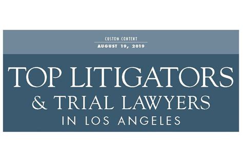 Mira Hashmall And Skip Miller Honored As Top Litigators Trial Lawyers By Los Angeles