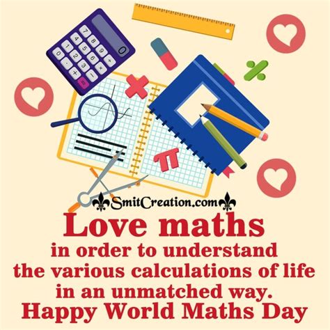 World Maths Day Wishes Messages Quotes Images
