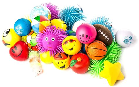 Neliblu Stress Squeeze And Puffer Balls Toys Assortment 1 Dozen Stress