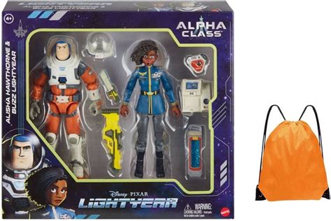 Disney Lightyear Alpha Class Alisha Hawthorne And Buzz Lightyear Figura