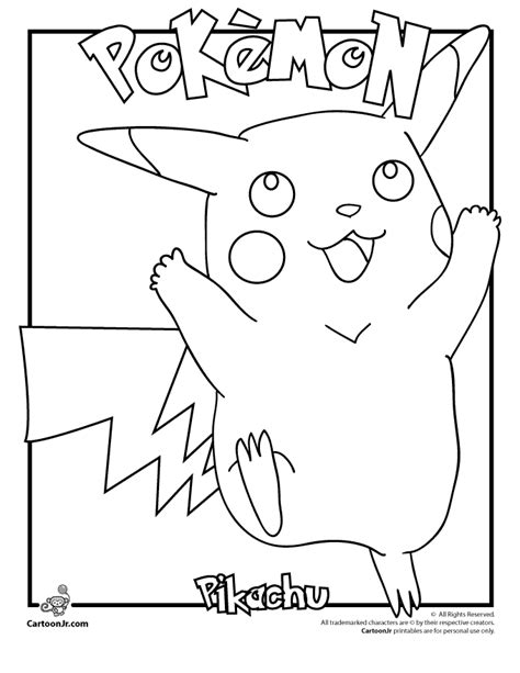 Free Pikachu Coloring Pictures Download Free Pikachu Coloring Pictures