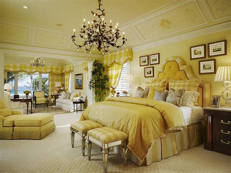 Add in botanical touches in the. 10 Beautiful Master Bedrooms with Yellow Walls