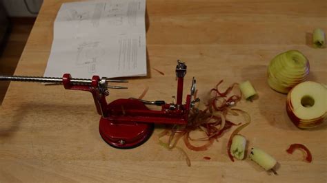 Johnny Apple Peeler By Victorio Vkp1010 Suction Base Review Youtube