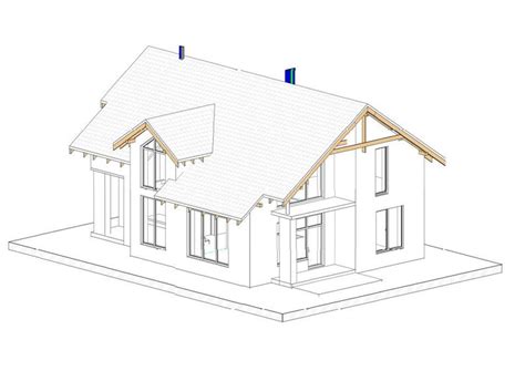 House Plan Gable Roof Pdf Area 2105 M2 Etsy