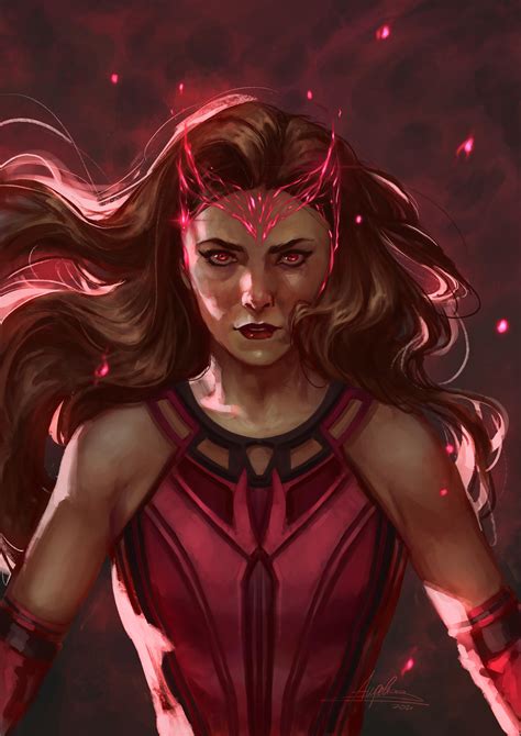 The Scarlet Witch Old Wandavision Fanart By Me Rmarvelstudios