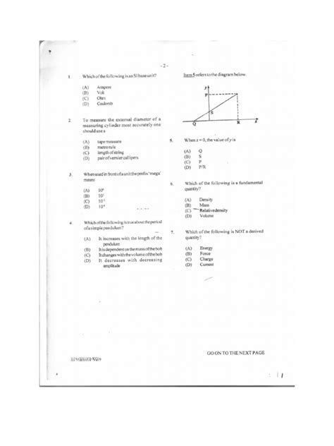 Physics Cxc Past Paper 1 2007 2011doc