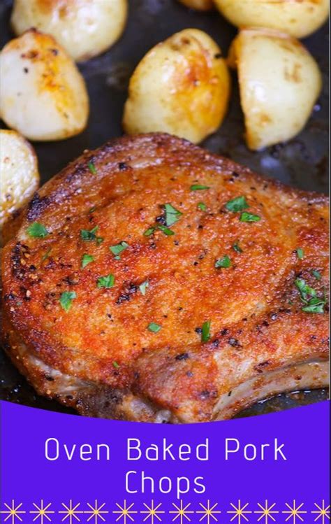 These baked pork chops are a terrific way to cook pork chops in the oven. Oven Baked Pork Chops Make tender and juicy pork chops in the oven using a simple seasoning to ...