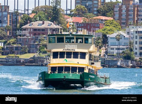 Sydney Ferry Fishburn On Sydney Harbournswaustralia Heading Towards