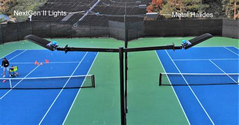 Tennis Court Led Light Installation Case Study Led Tennis Court