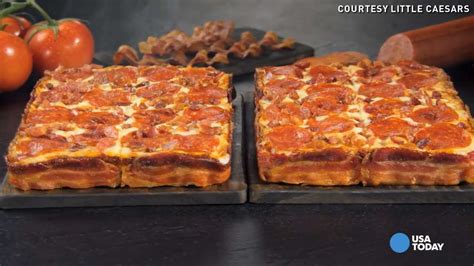 Little Caesars Tries Bacon Wrapped Crust Pizza