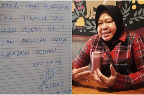Berdoa dengan doa yang baik. Sepucuk Surat dari Risma untuk Masyarakat Surabaya: Saya ...