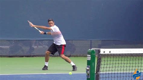 Roger Federer Slow Motion Forehand And Slice Backhand 240fps 1080p Youtube