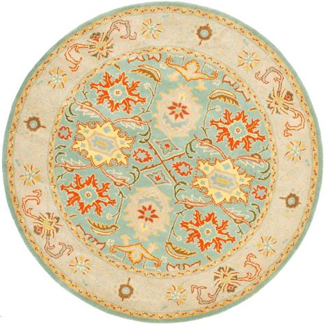 While they technically have the assistance of a. Safavieh Heritage Light Blue/Ivory 10 ft. x 10 ft. Round ...