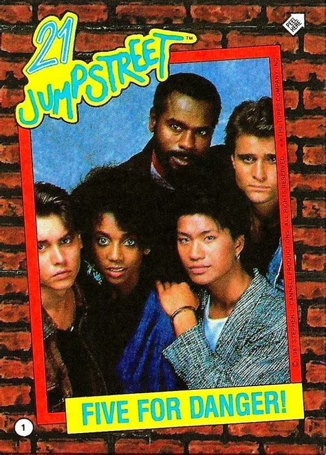Vintage 21 Jump Street Television Series Picture Card Series By Topps