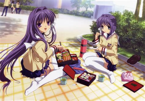 ~ Kyou And Ryou ~ Clannad Girls Wallpaper 36171886 Fanpop