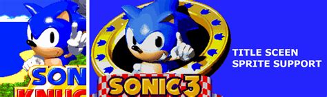 Sonic 3 Sandk Title Screen Sprite Mod Support Sonic 3 Air Mods