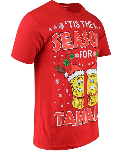 Shirtbanc Tis The Season For Tamales Mens Shirts Funny Christmas T