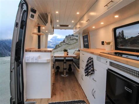 Converted Camper Van Is A Cozy Home On Wheels Van Conversion Interior