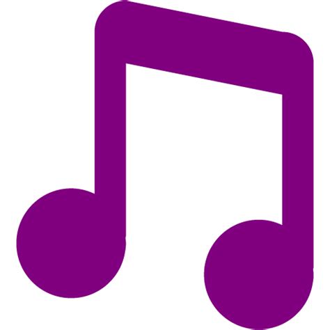 Purple Music Note Icon Png Transparent Background Free Download 34250