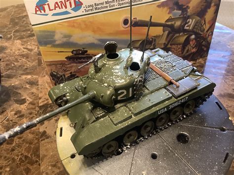 Us M 46 Patton Tank Plastic Model Military Vehicle 148 Scale